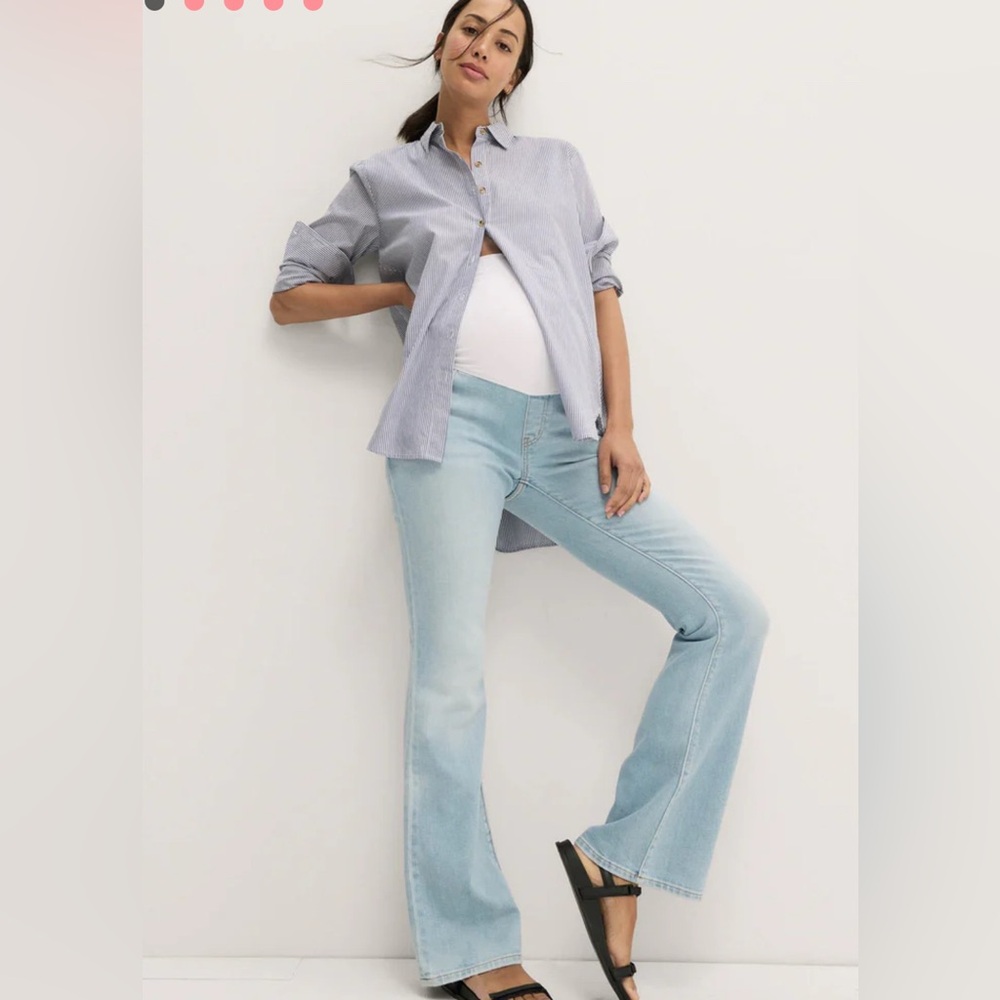 Hatch - Over The Bump Maternity Flare Jean - sz 30 - Ultralight